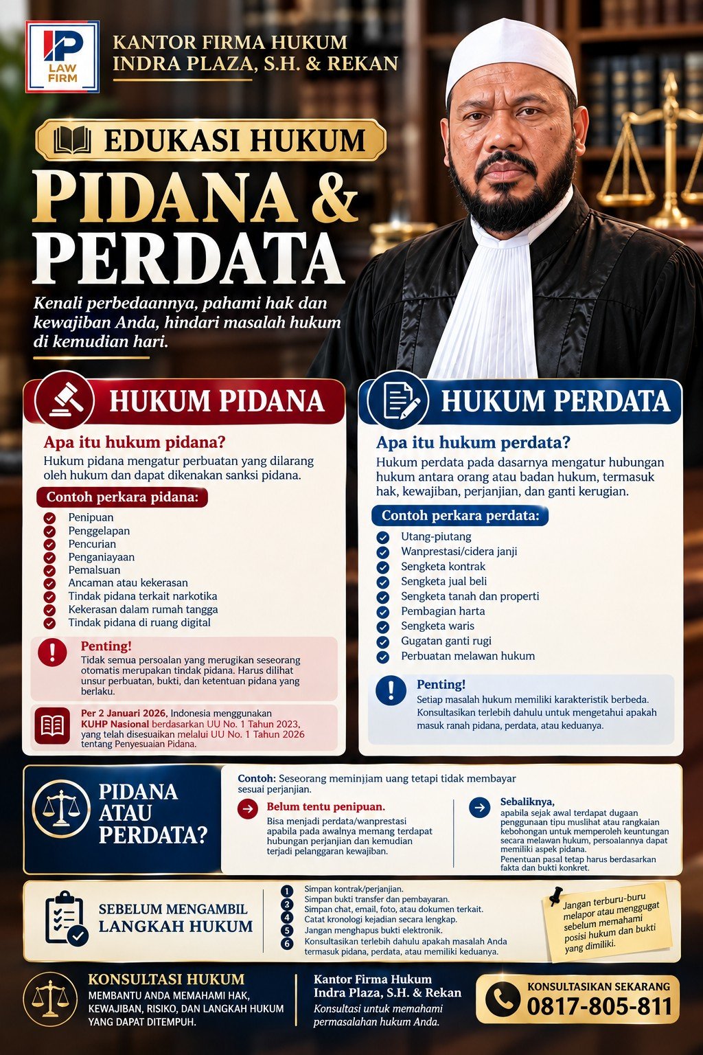 Edukasi Hukum : Perbedaan Hukum Pidana dan Perdata yang Wajib Diketahui