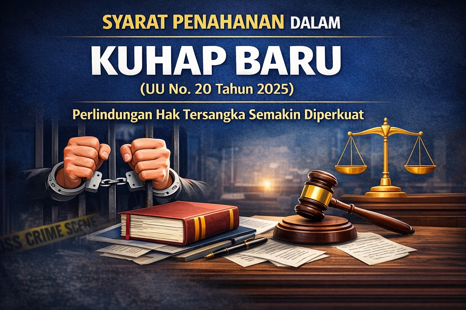 Syarat Penahanan dalam KUHAP Baru (UU No. 20 Tahun 2025): Perlindungan Hak Tersangka Semakin Diperkuat