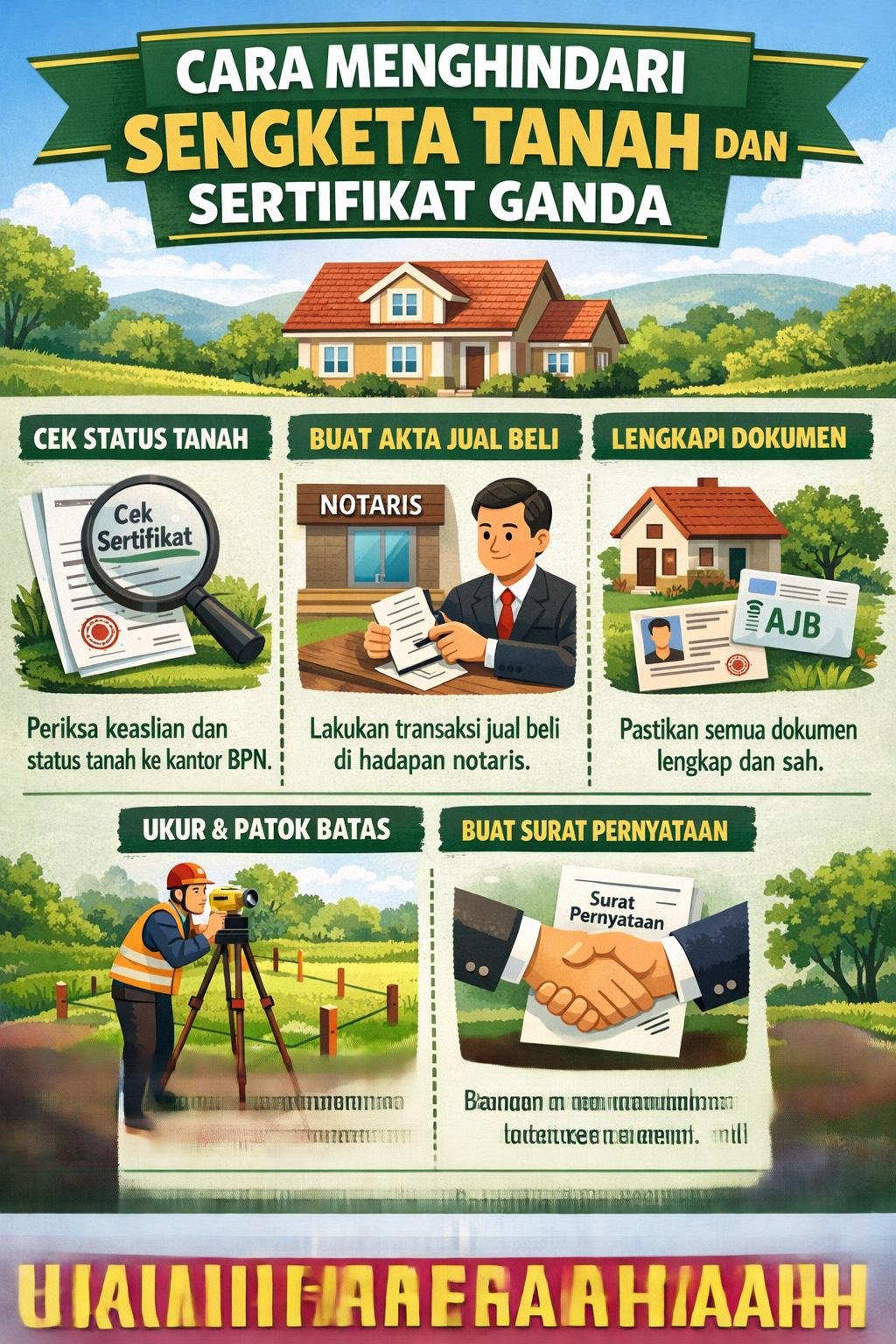 Cara Menghindari Sengketa Tanah dan Sertifikat Ganda